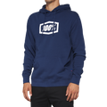 100% Icon Pullover Hoodie - Navy - Small 20029-00025